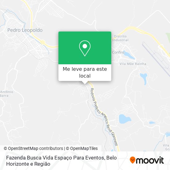 Fazenda Busca Vida Espaço Para Eventos mapa