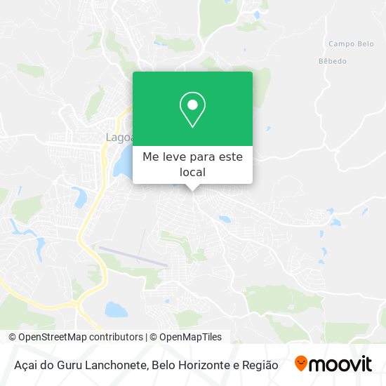 Açai do Guru Lanchonete mapa