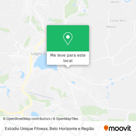 Estúdio Unique Fitness mapa