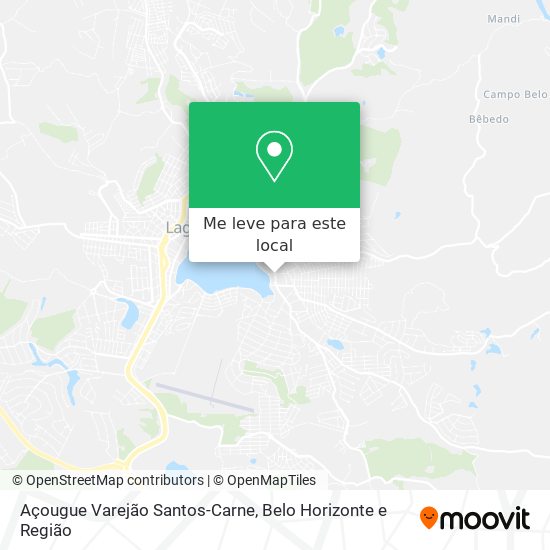 Açougue Varejão Santos-Carne mapa