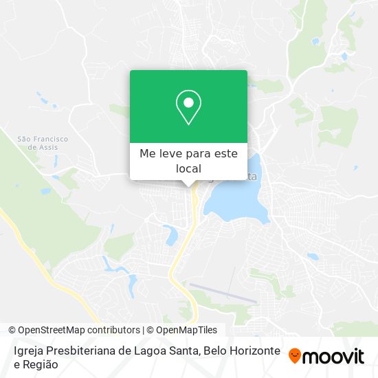 Igreja Presbiteriana de Lagoa Santa mapa