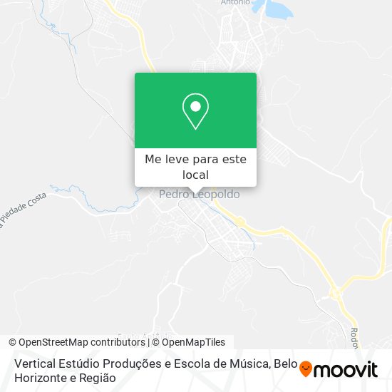 Vertical Estúdio Produções e Escola de Música mapa
