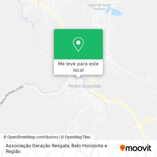 Associação Geração Resgate mapa