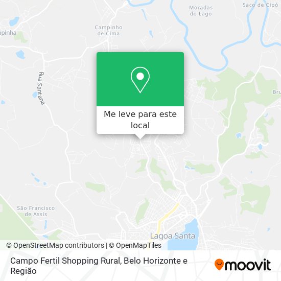 Campo Fertil Shopping Rural mapa