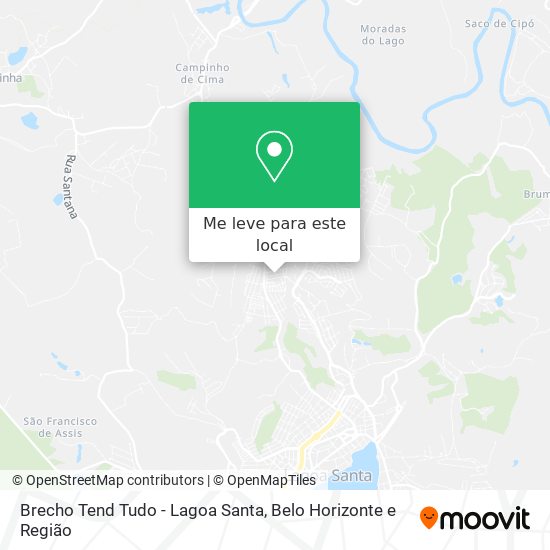 Brecho Tend Tudo - Lagoa Santa mapa