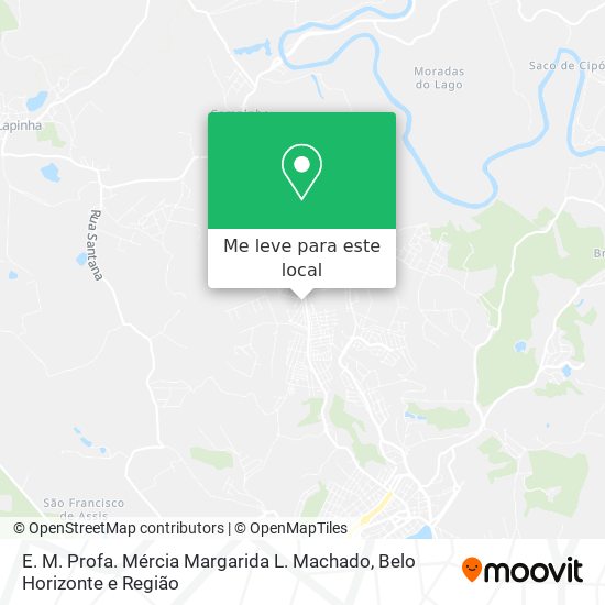 E. M. Profa. Mércia Margarida L. Machado mapa