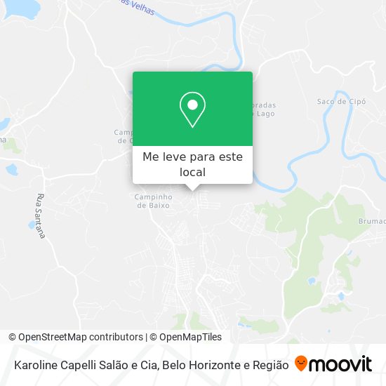 Karoline Capelli Salão e Cia mapa