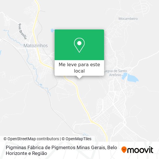 Pigminas Fábrica de Pigmentos Minas Gerais mapa