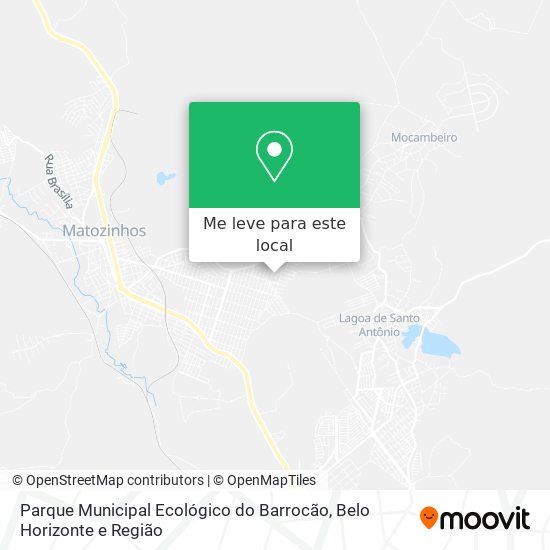 Parque Municipal Ecológico do Barrocão mapa