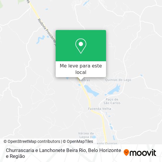 Churrascaria e Lanchonete Beira Rio mapa