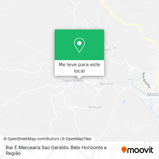 Bar E Mercearia Sao Geraldo mapa
