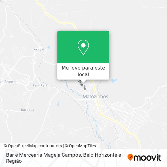 Bar e Mercearia Magela Campos mapa
