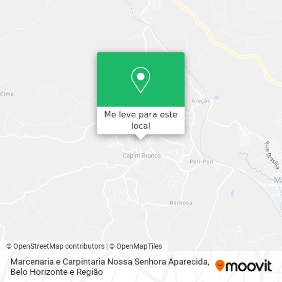 Marcenaria e Carpintaria Nossa Senhora Aparecida mapa