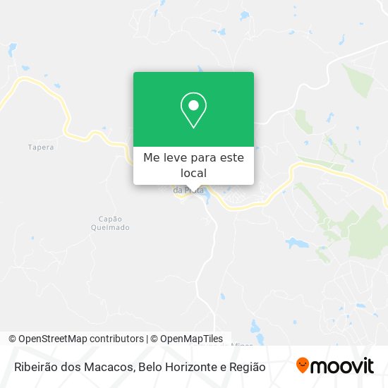Ribeirão dos Macacos mapa