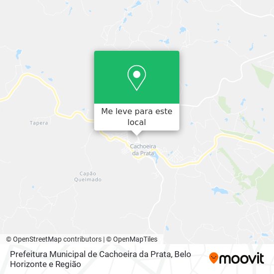 Prefeitura Municipal de Cachoeira da Prata mapa