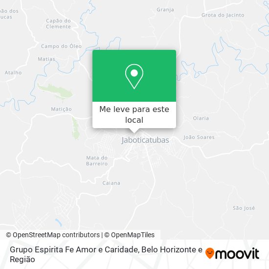 Grupo Espirita Fe Amor e Caridade mapa