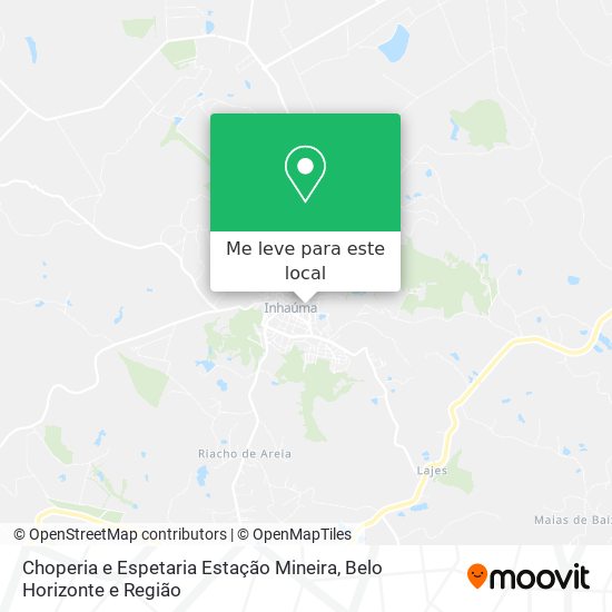 Choperia e Espetaria Estação Mineira mapa