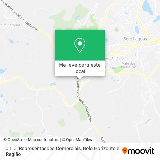 J.L.C. Representacoes Comerciais mapa