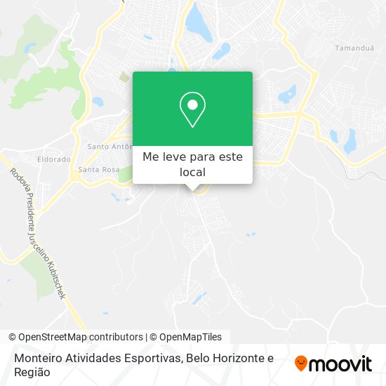 Monteiro Atividades Esportivas mapa