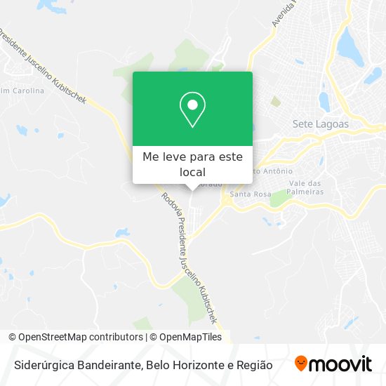 Siderúrgica Bandeirante mapa
