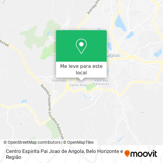 Centro Espirita Pai Joao de Angola mapa