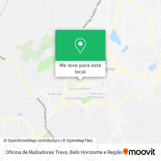 Oficina de Radiadores Trevo mapa