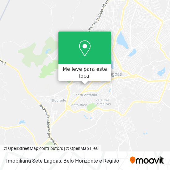 Imobiliaria Sete Lagoas mapa