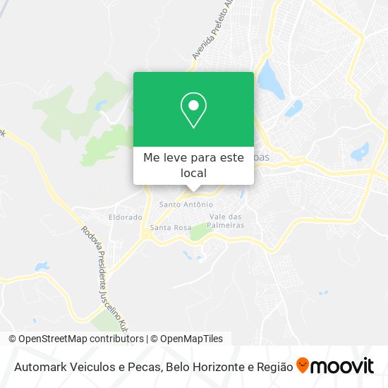 Automark Veiculos e Pecas mapa
