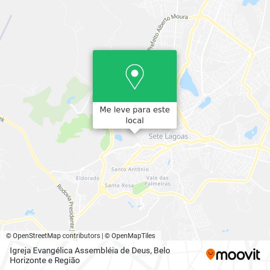 Igreja Evangélica Assembléia de Deus mapa