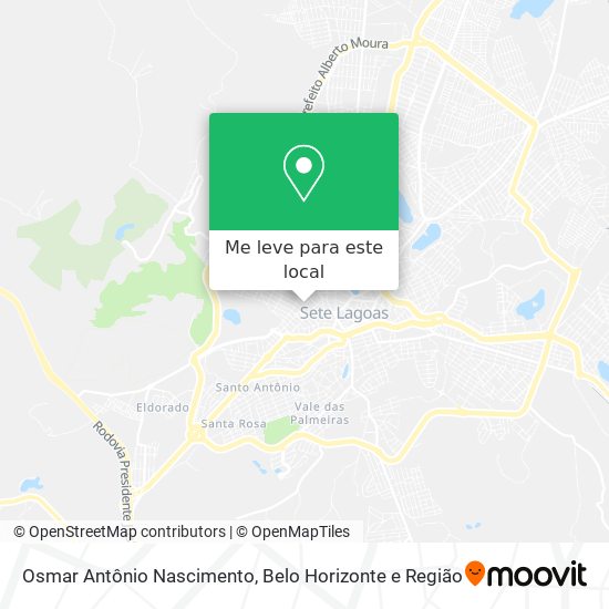 Osmar Antônio Nascimento mapa