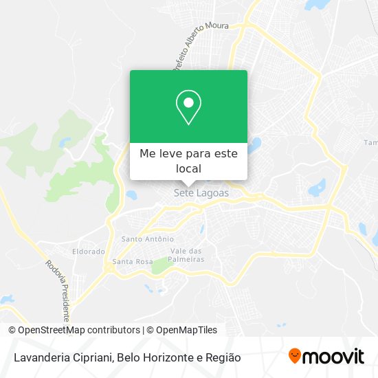 Lavanderia Cipriani mapa