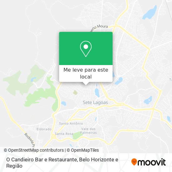 O Candieiro Bar e Restaurante mapa