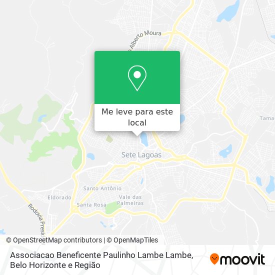 Associacao Beneficente Paulinho Lambe Lambe mapa