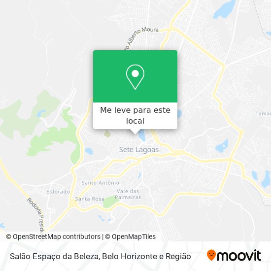 Salão Espaço da Beleza mapa