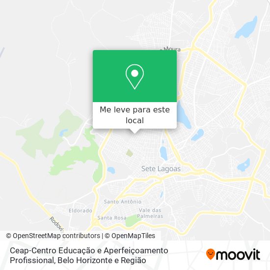 Ceap-Centro Educação e Aperfeiçoamento Profissional mapa