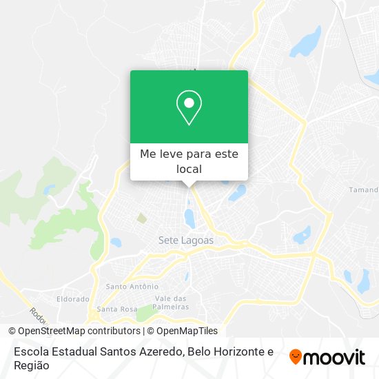 Escola Estadual Santos Azeredo mapa