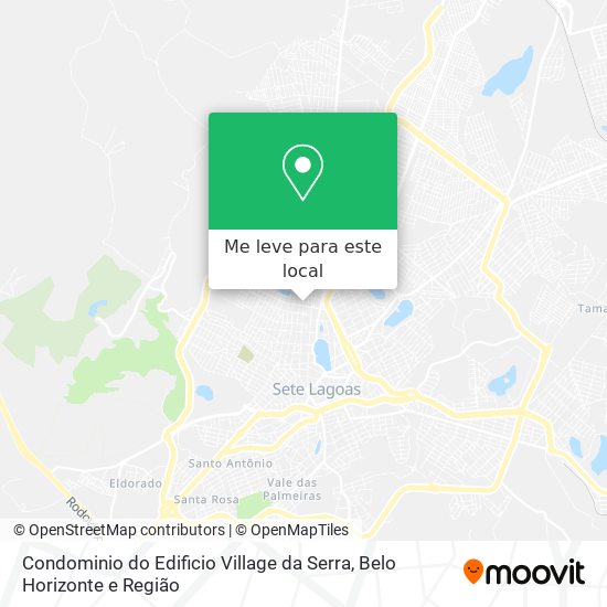 Condominio do Edificio Village da Serra mapa