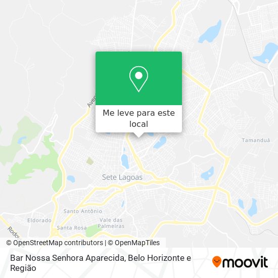 Bar Nossa Senhora Aparecida mapa