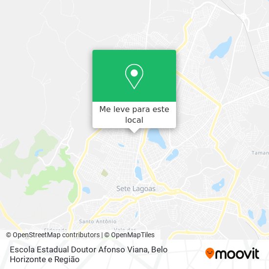 Escola Estadual Doutor Afonso Viana mapa