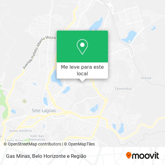 Gas Minas mapa