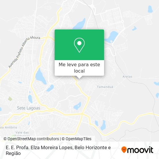 E. E. Profa. Elza Moreira Lopes mapa
