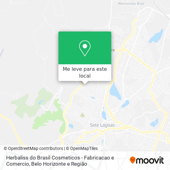 Herbaliss do Brasil Cosmeticos - Fabricacao e Comercio mapa