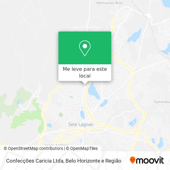 Confecções Caricia Ltda mapa