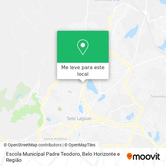 Escola Municipal Padre Teodoro mapa