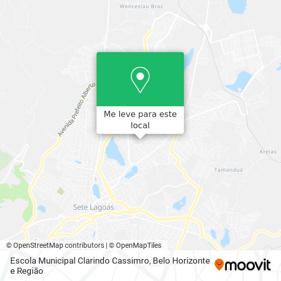 Escola Municipal Clarindo Cassimro mapa