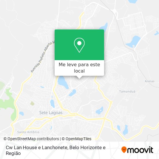 Cw Lan House e Lanchonete mapa