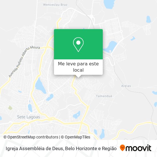 Igreja Assembléia de Deus mapa