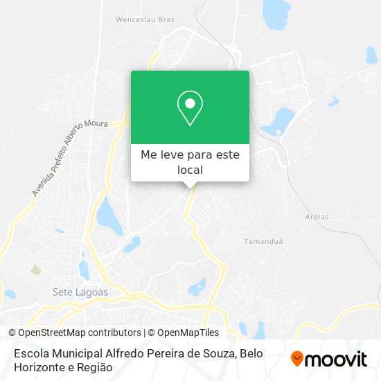 Escola Municipal Alfredo Pereira de Souza mapa