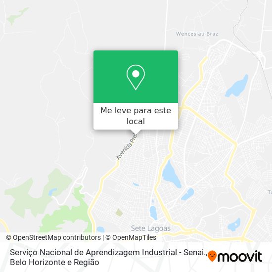 Serviço Nacional de Aprendizagem Industrial - Senai. mapa