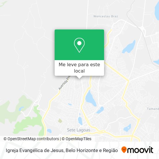 Igreja Evangélica de Jesus mapa
